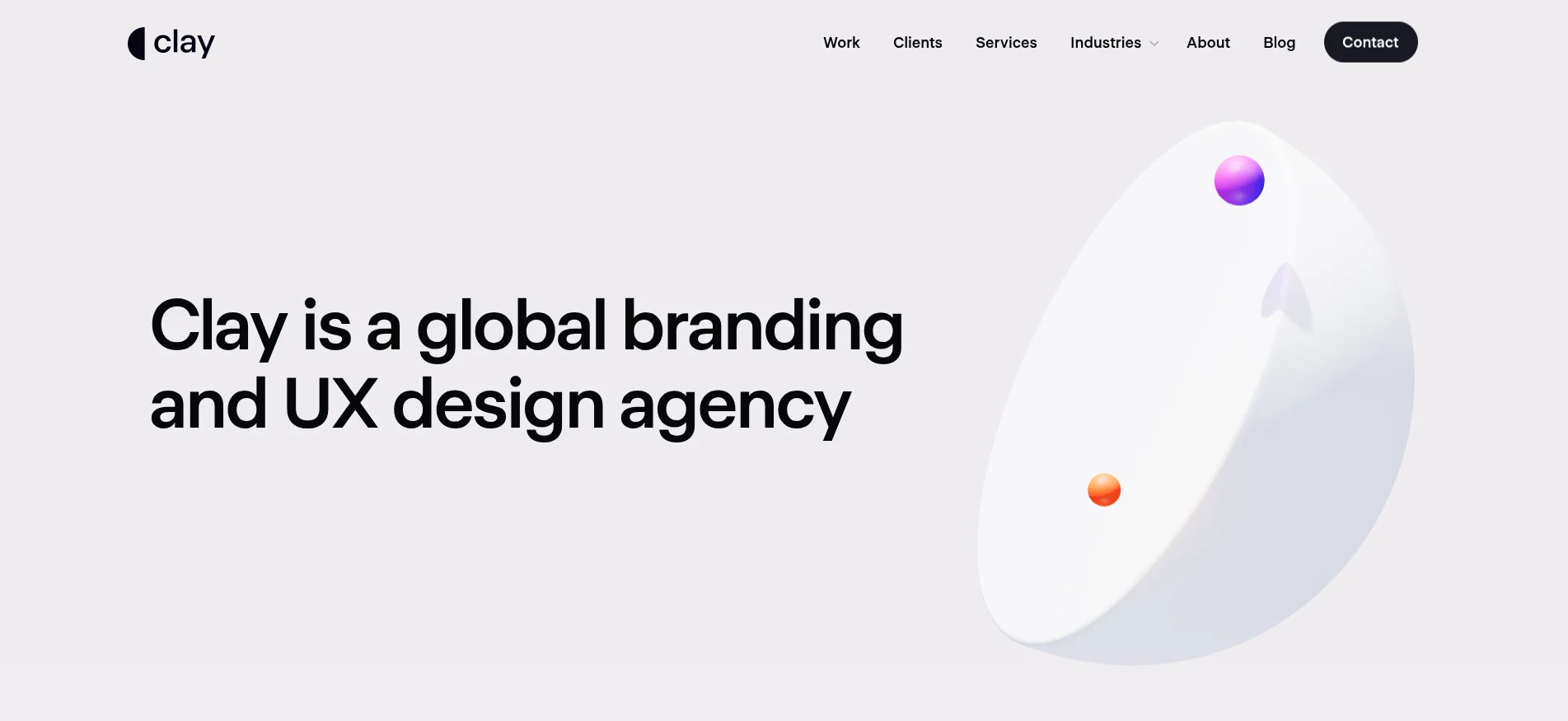 Clay Design Hero